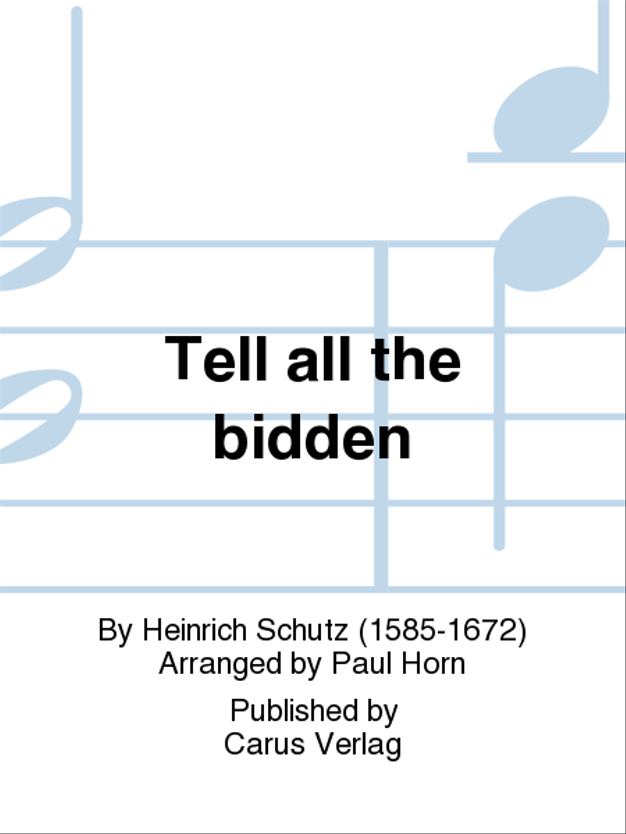 Tell all the bidden (Saget den Gasten)