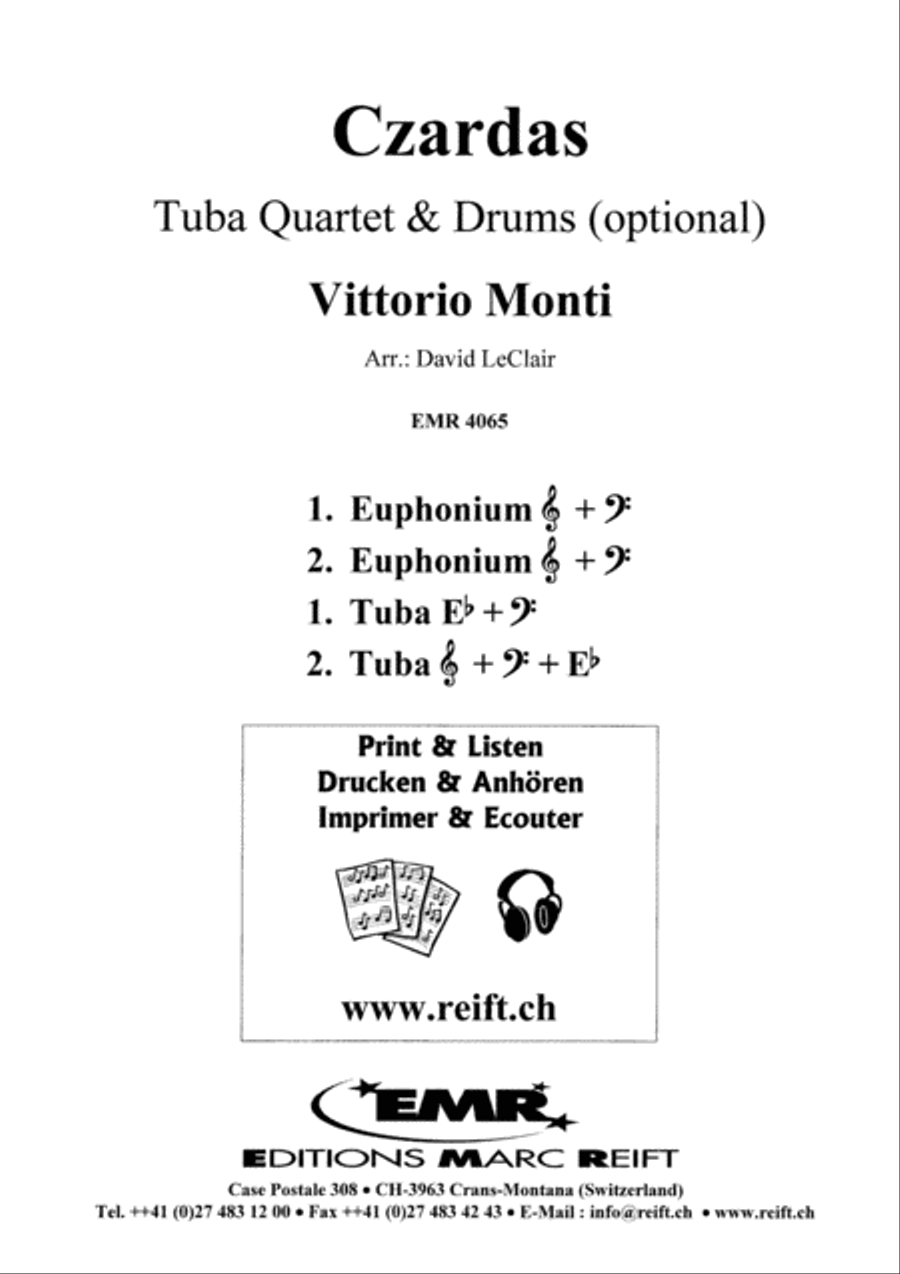 Czardas Czardas Tuba Quartet scores gallery preview page 2