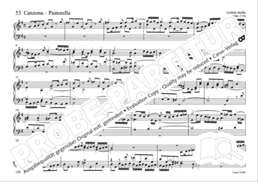 Pastoral music for organ, vol. 2: Germany, Bohemia, Austria, South Tyrol Organ Solo scores gallery preview page 121