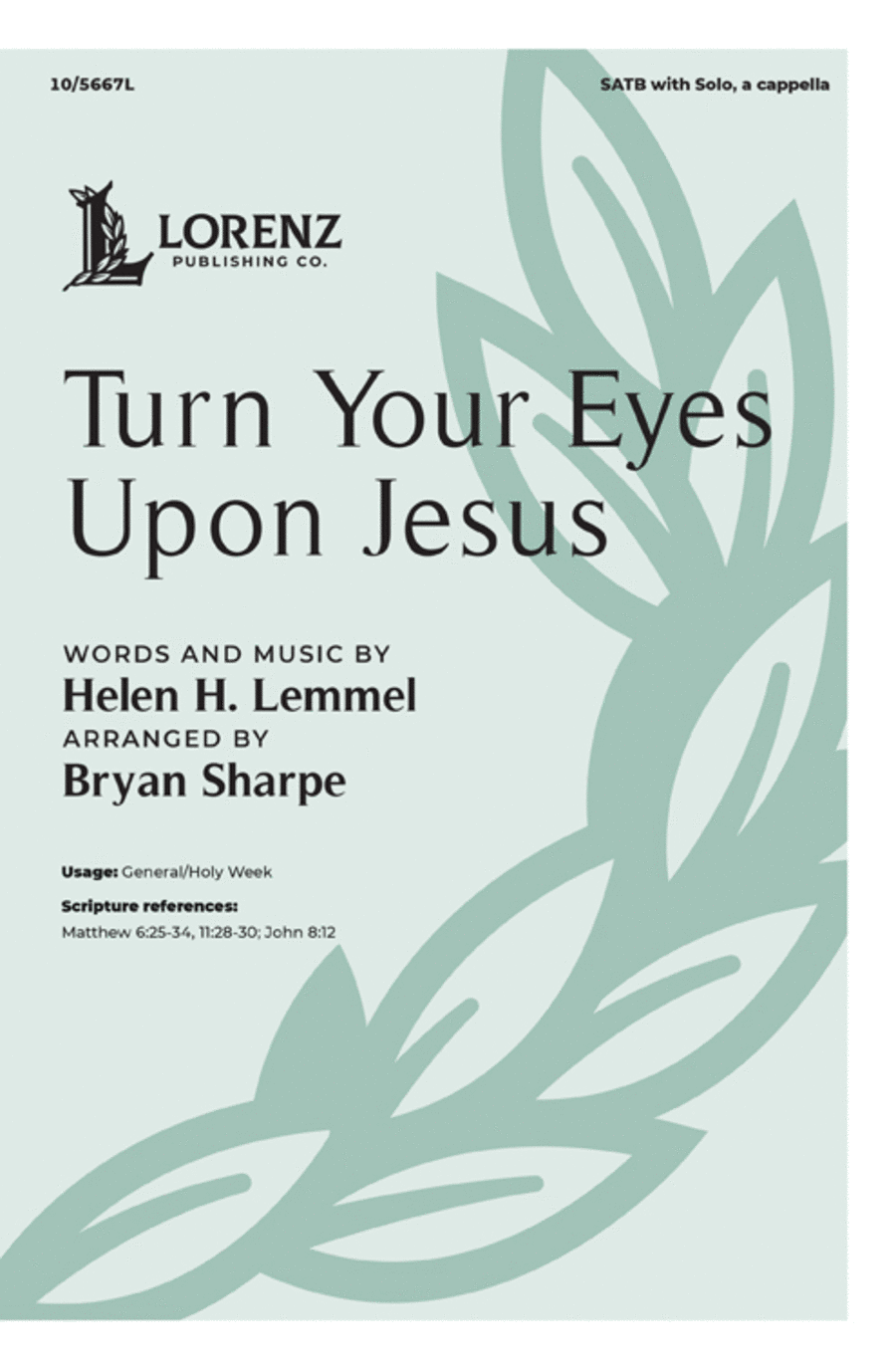 Turn Your Eyes Upon Jesus 4-Part scores gallery preview page 1