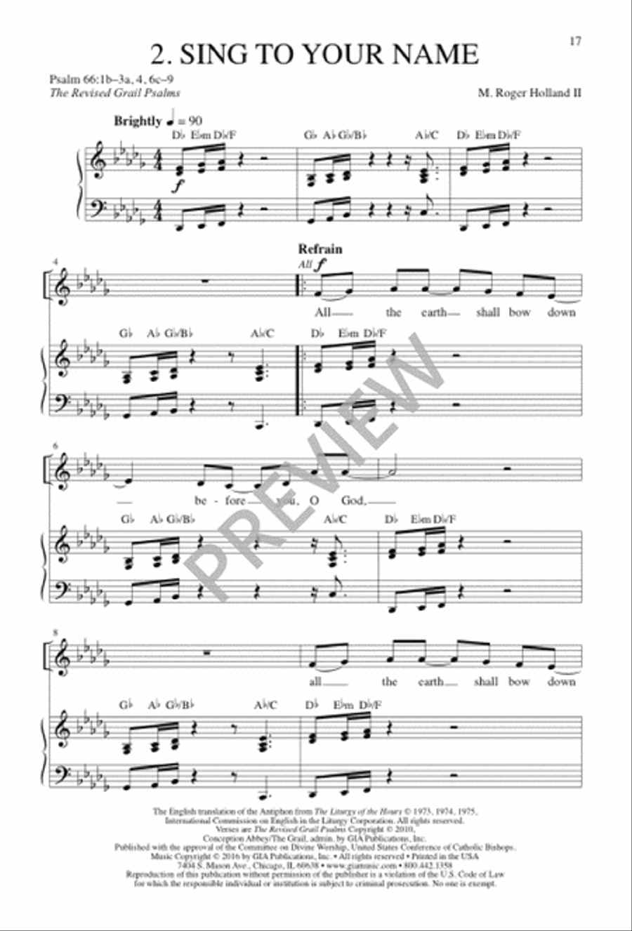 Honey from the Rock - Volume 1 4-Part scores gallery preview page 18