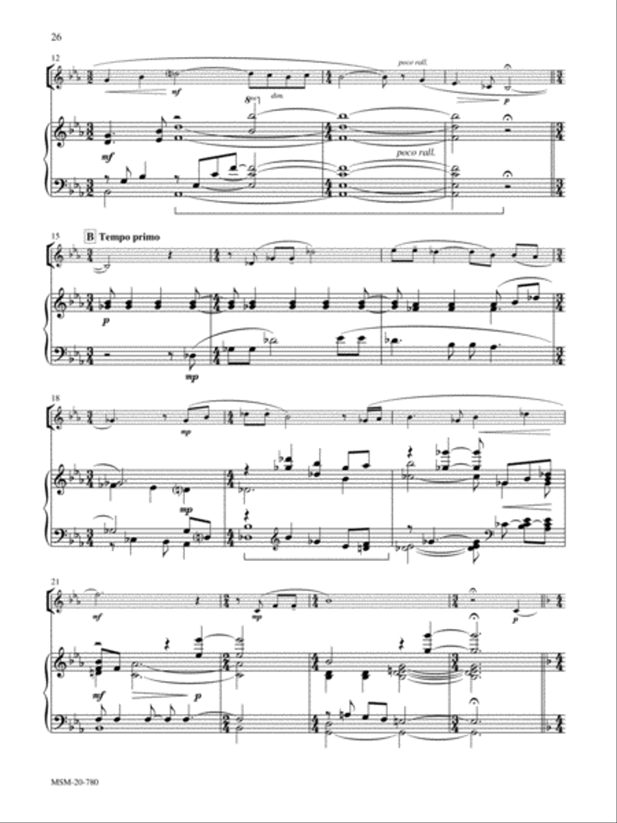 Down by the Riverside Six Songs for Saxophone & Piano Alto Saxophone scores gallery preview page 13