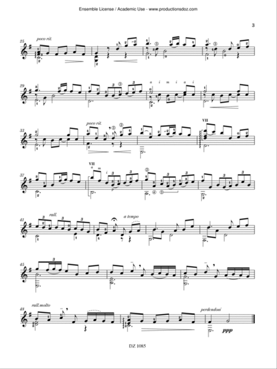 Un parfum d'Irlande Classical Guitar scores gallery preview page 3