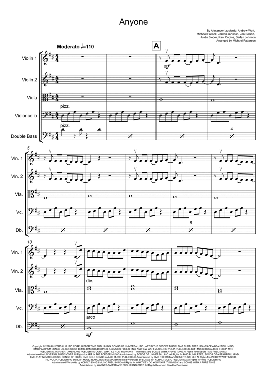 Anyone String Orchestra scores gallery preview page 1