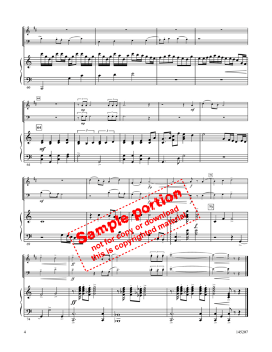 I Sing The Mighty Power Of God Brass Duet scores gallery preview page 7