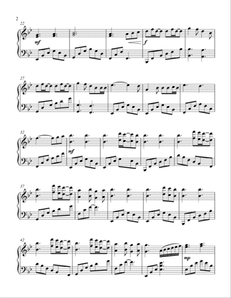 A Thousand Years Piano Solo scores gallery preview page 3
