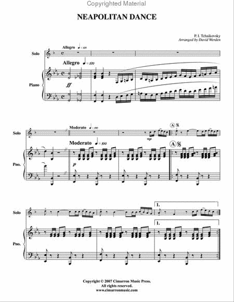Neapolitan Dance Neapolitan Dance Trumpet Solo scores gallery preview page 2