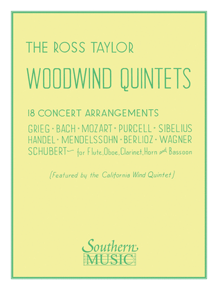 Book cover for Ross Taylor Woodwind Quintets