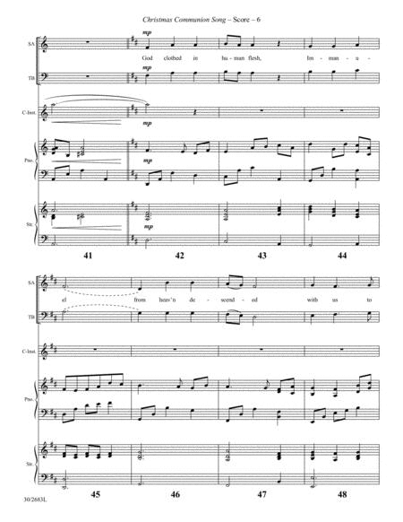 Christmas Communion Song - Instrumental Score and Parts