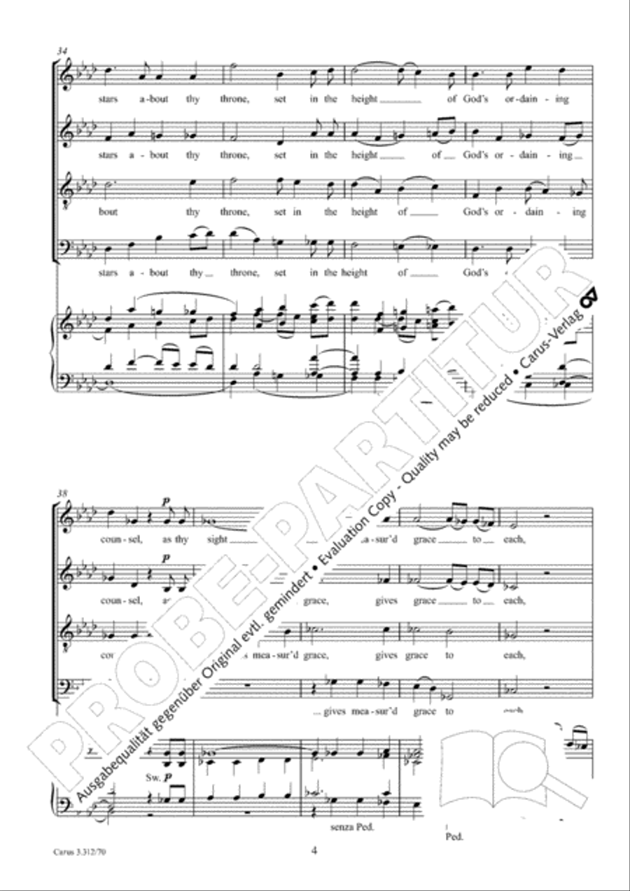 O thou, the central orb O thou, the central orb 4-Part scores gallery preview page 5