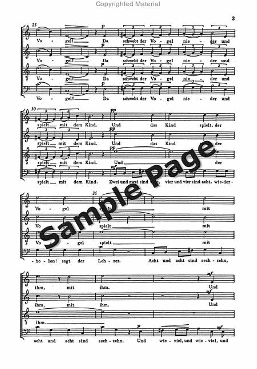 Arithmetic Song 4-Part scores gallery preview page 4