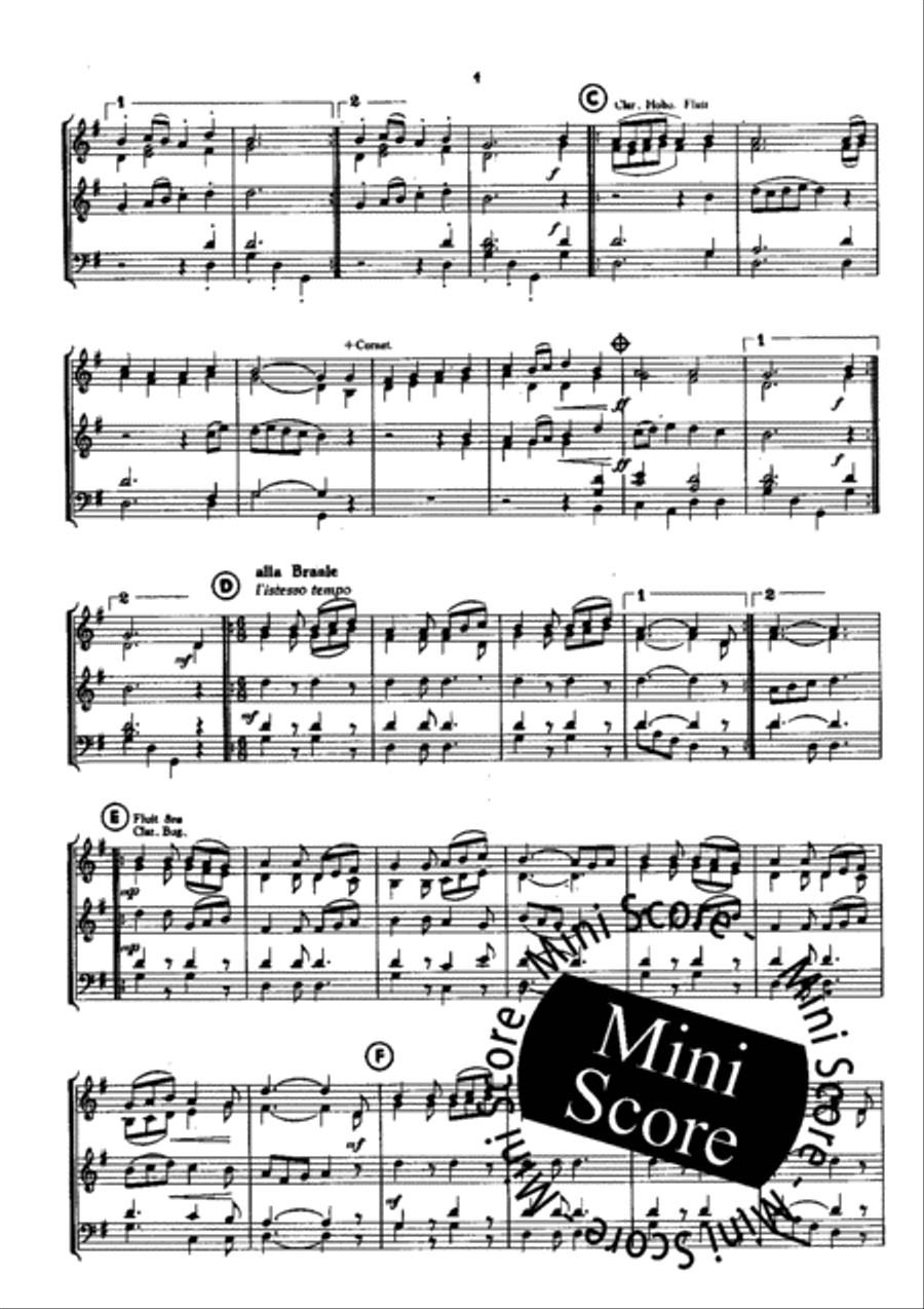 Boismortier Suite Concert Band scores gallery preview page 7
