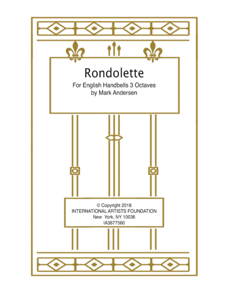 Rondolette for English Handbell Ensemble 3 Octaves