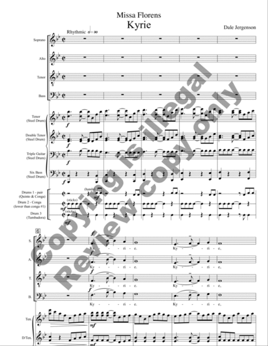 Missa Florens (Full Score) Choir scores gallery preview page 4