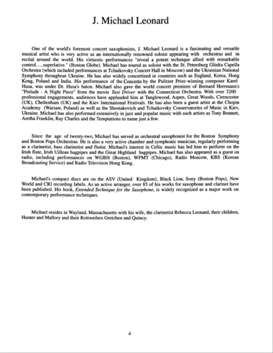 Solos from the Unaccompanied Works of J. S. Bach Saxophone Solo scores gallery preview page 5