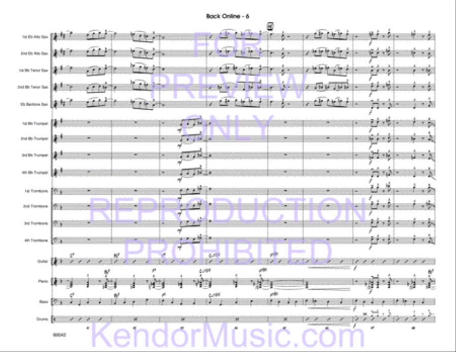 Back Online Jazz Ensemble scores gallery preview page 8