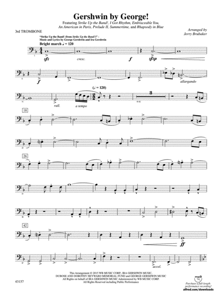 Gershwin by George!: 3rd Trombone