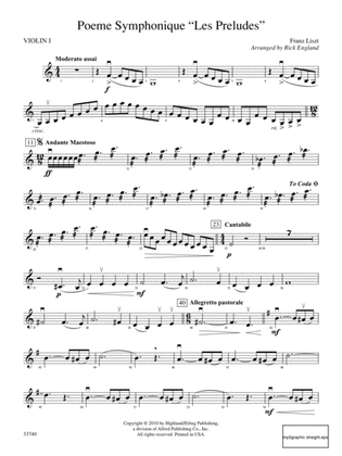 Poeme Symphonique "Les Preludes": 1st Violin