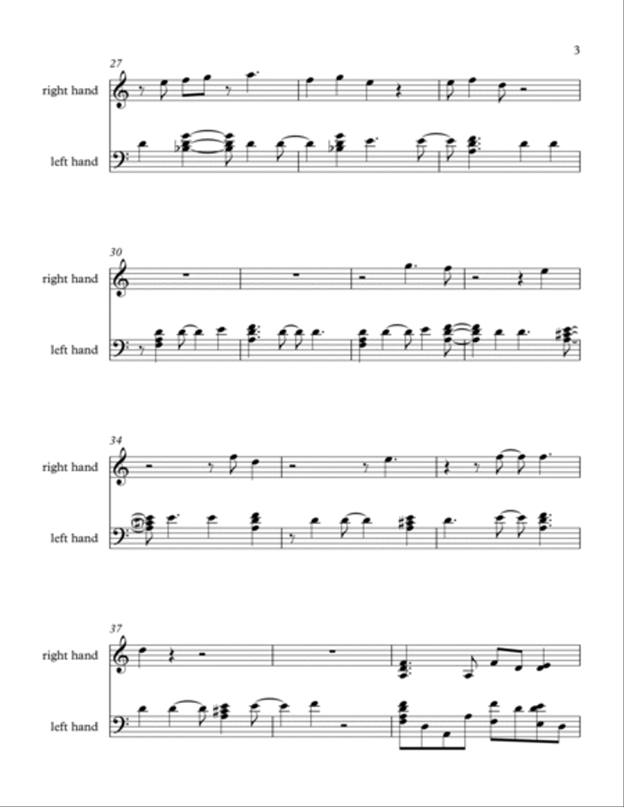Blue Rose Piano Solo scores gallery preview page 3