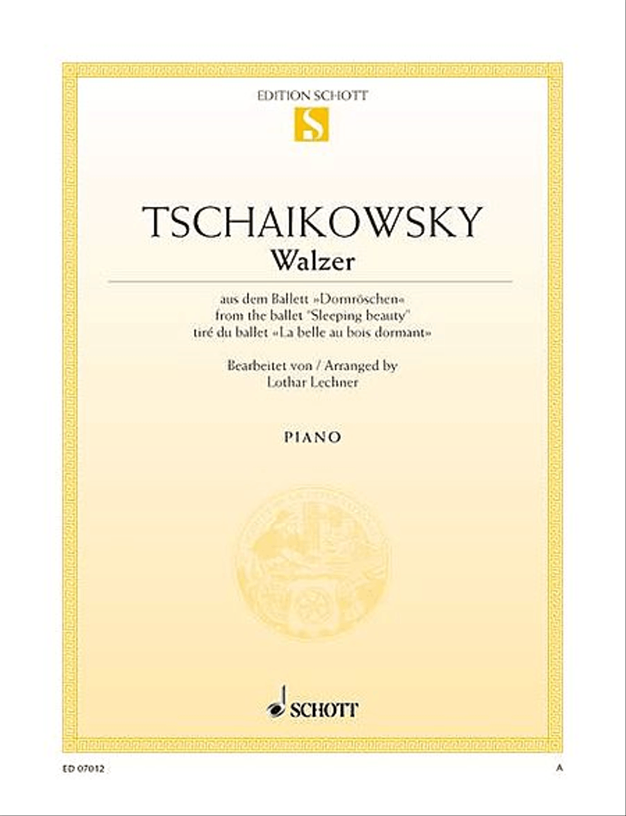 Waltz from Sleeping Beauty, Op. 66, No. 6 Piano Solo scores gallery preview page 1