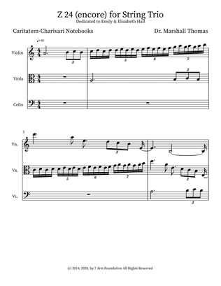 Z 24 (encore) for String Trio