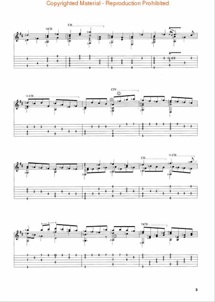 Canon in D Canon in D Classical Guitar scores gallery preview page 3