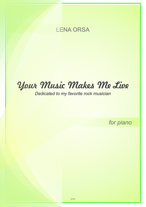Book cover for Your Music Makes Me Live