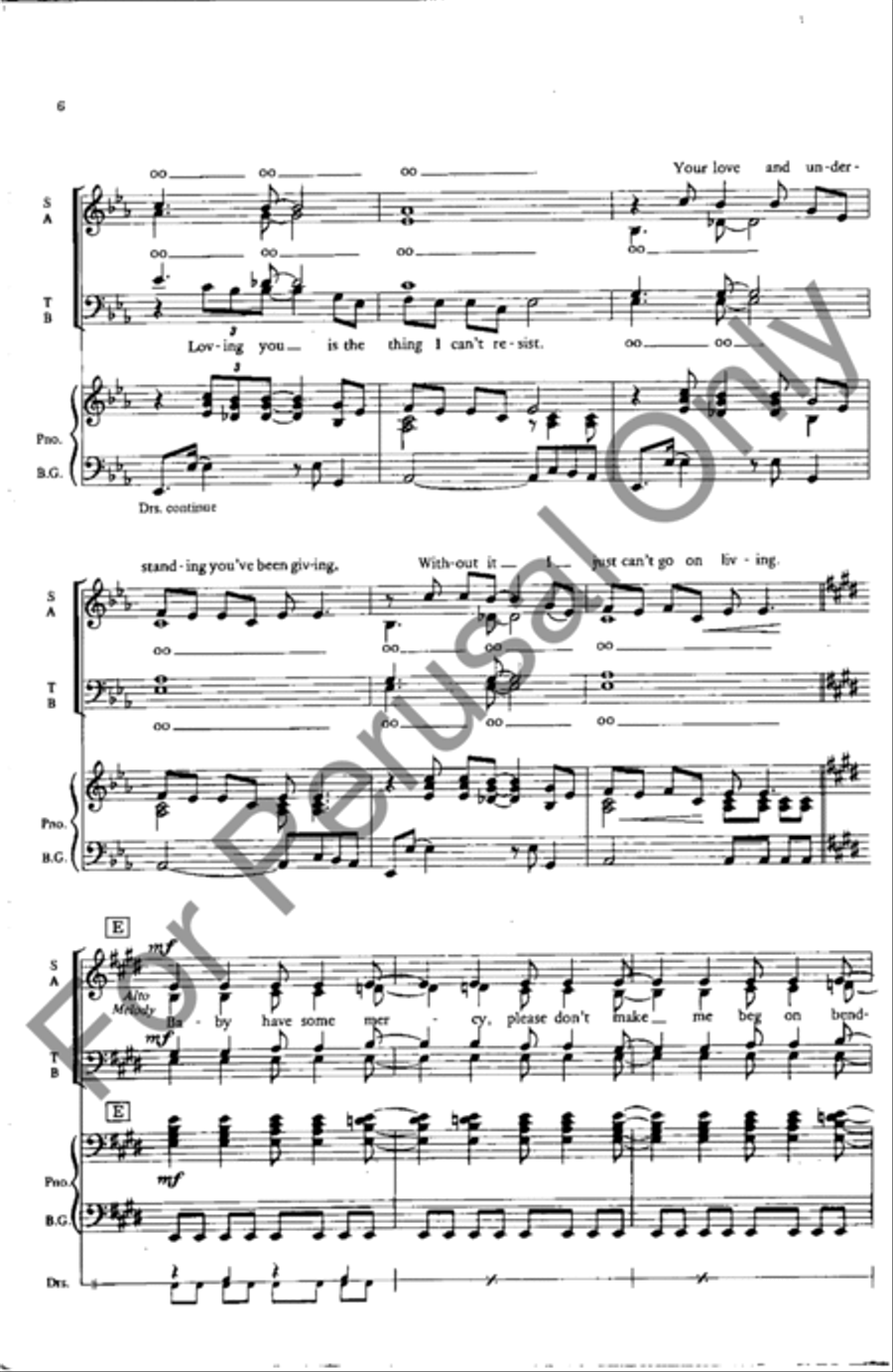 Mercy, Mercy, Mercy Mercy, Mercy, Mercy 4-Part scores gallery preview page 5