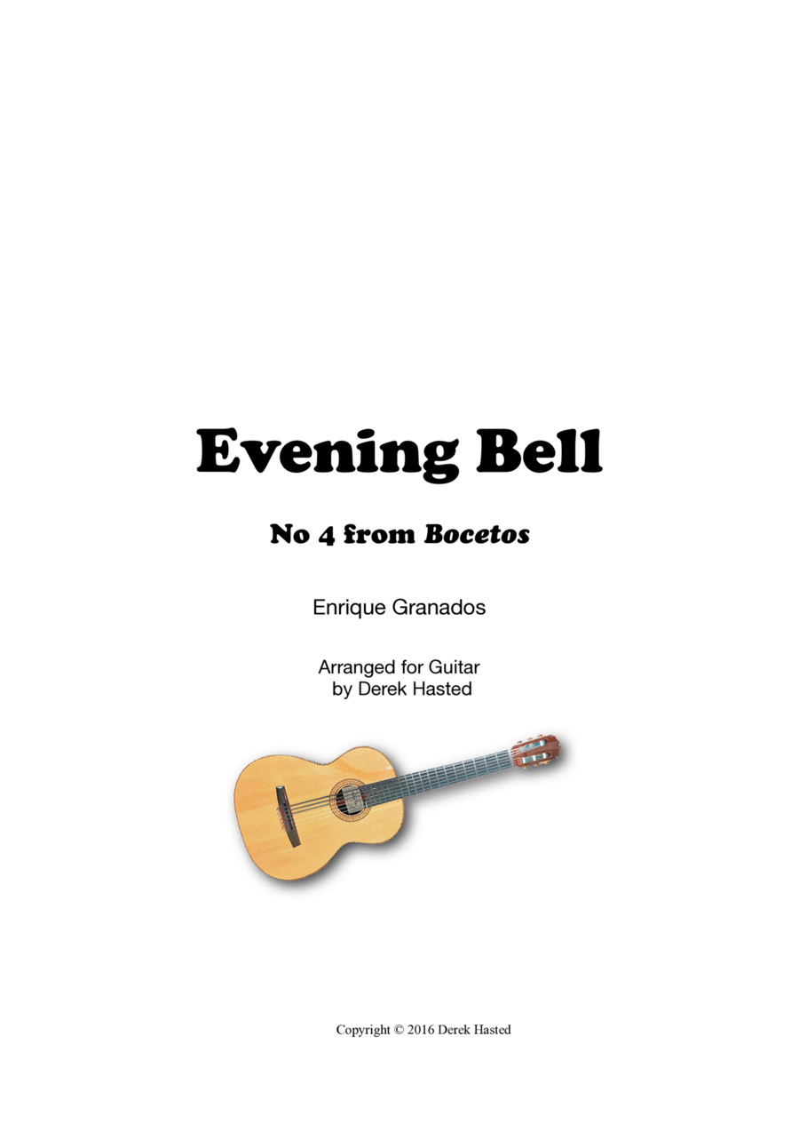 The Evening Bell - Granados - for Classical Guitar Acoustic Guitar scores gallery preview page 1