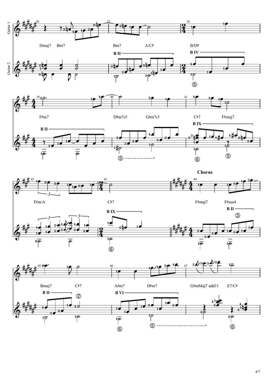 Pelangi Acoustic Guitar scores gallery preview page 4