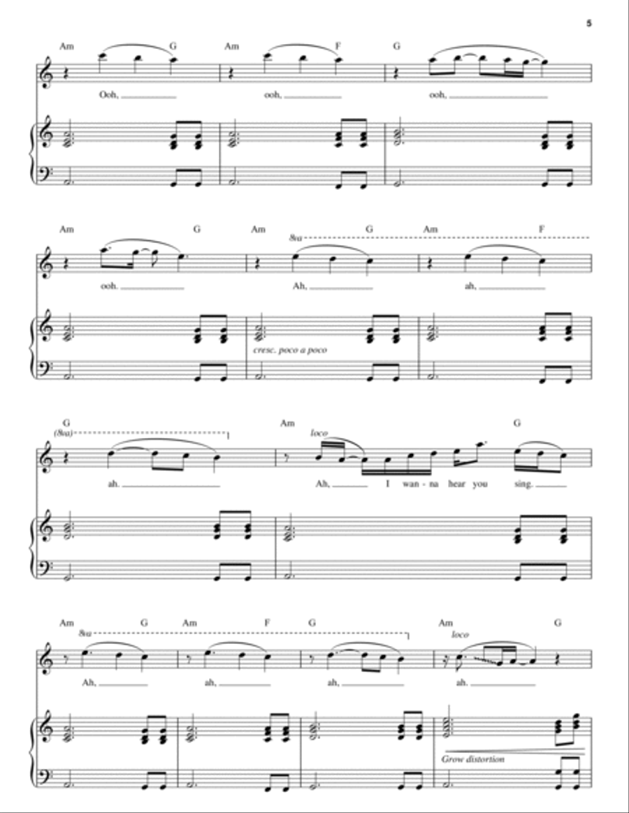 Child In Time Piano scores gallery preview page 5