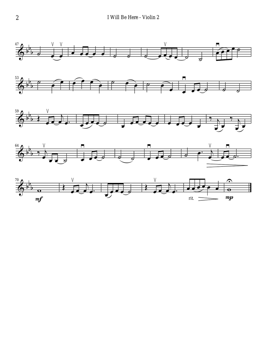 I Will Be Here I Will Be Here String Quartet scores gallery preview page 4