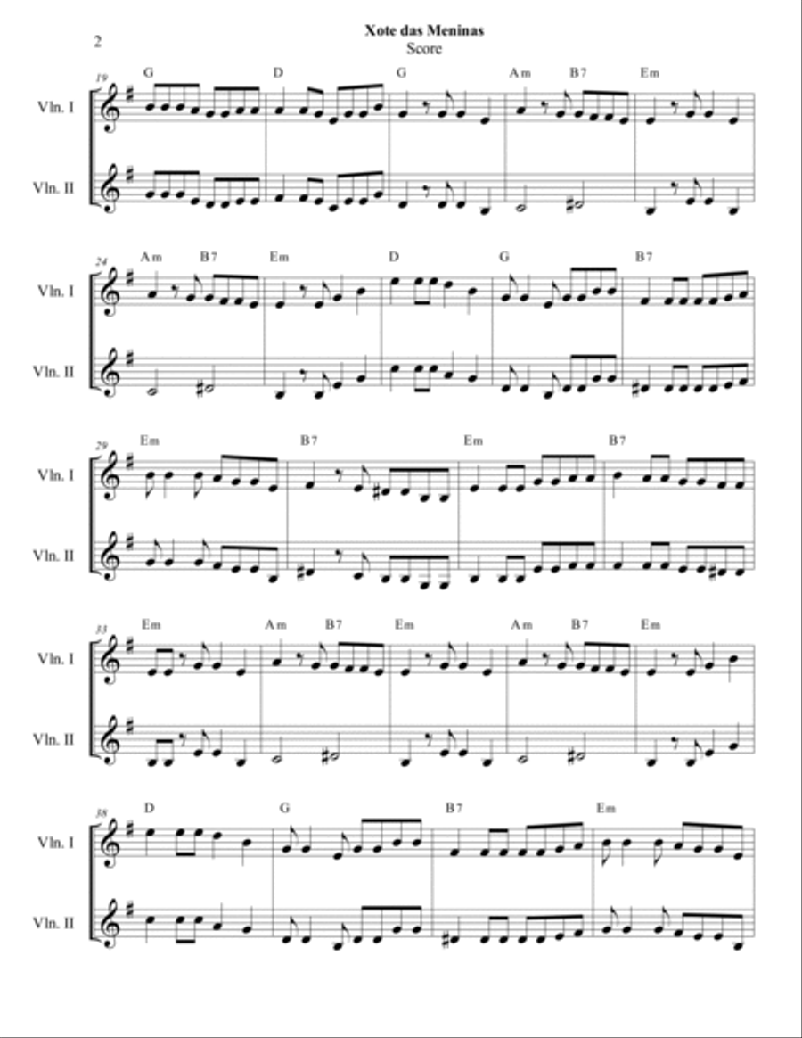 O Xote Das Meninas Set of Parts scores gallery preview page 2