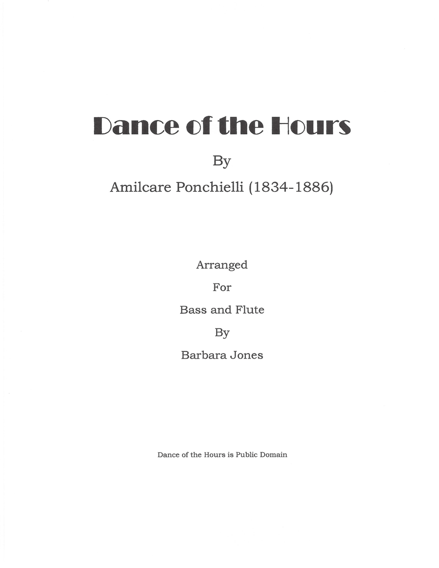 Dance of the Hours (Flute and Bass) Flute scores gallery preview page 1