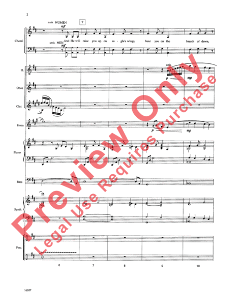 On Eagle's Wings On Eagle's Wings Choir scores gallery preview page 3