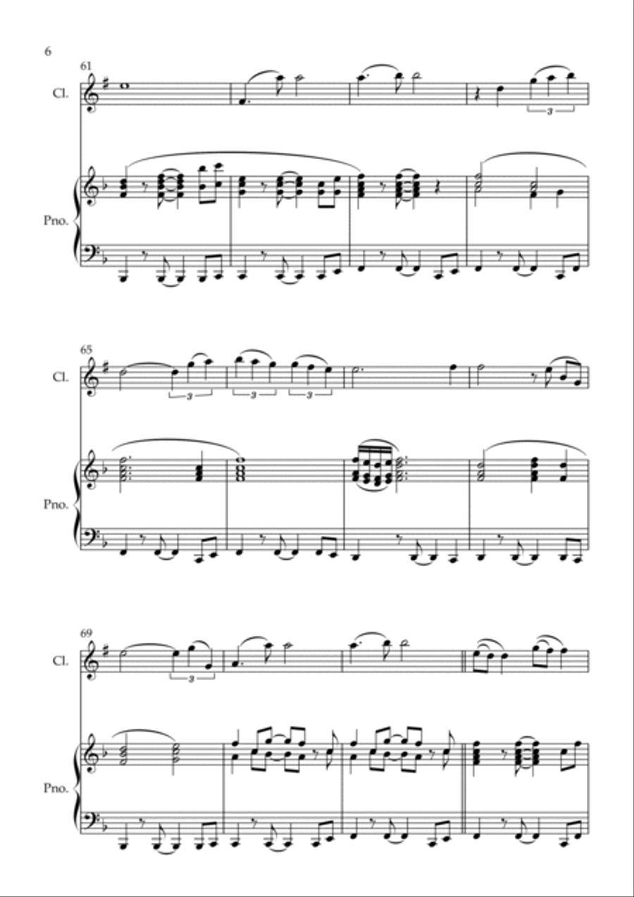 Stand By Me B-Flat Clarinet scores gallery preview page 6
