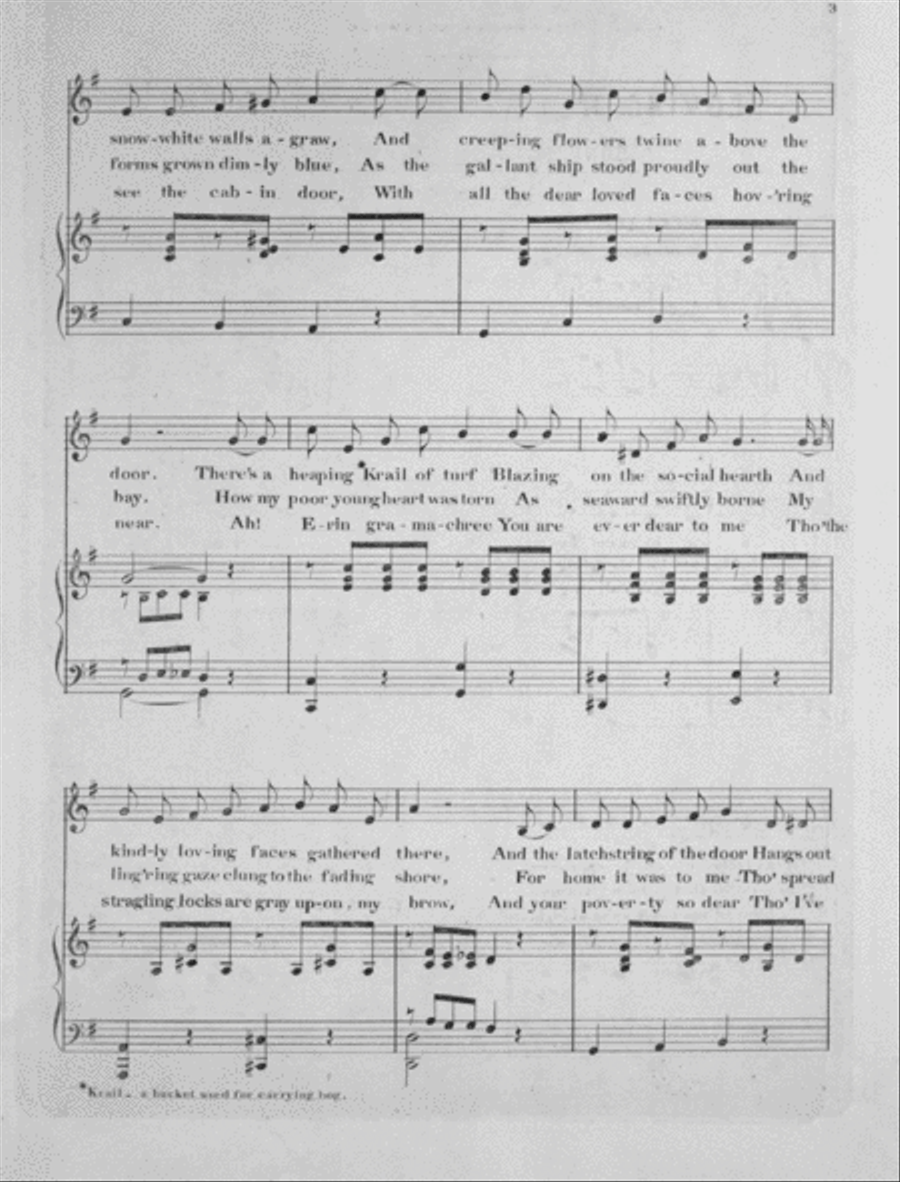 Loving Hearts Over the Sea. Song With Waltz Refrain Voice scores gallery preview page 3