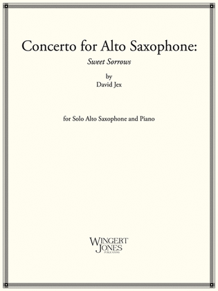 Book cover for Concerto For Alto Saxophone and Concert Band