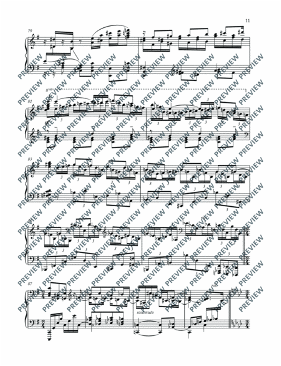 Carmen Paraphrases Piano Solo scores gallery preview page 12
