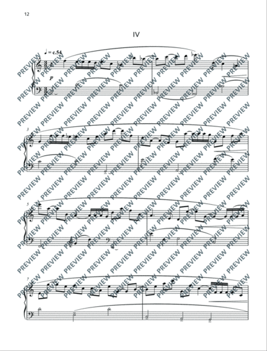 Five Keyboard Pieces Piano Solo scores gallery preview page 17