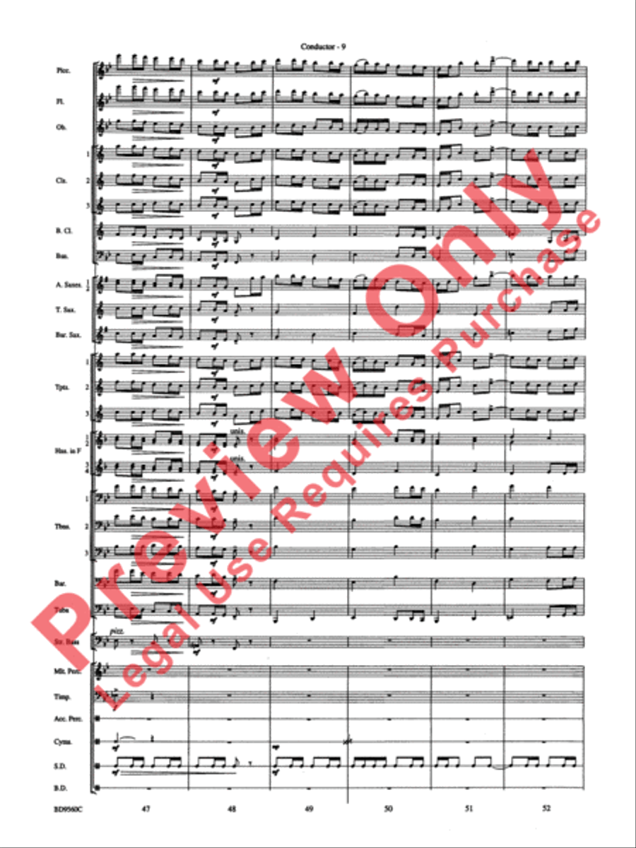 Waterdance Waterdance Concert Band scores gallery preview page 11