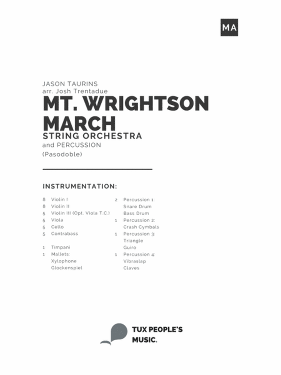 Mt. Wrightson March (Pasodoble)
