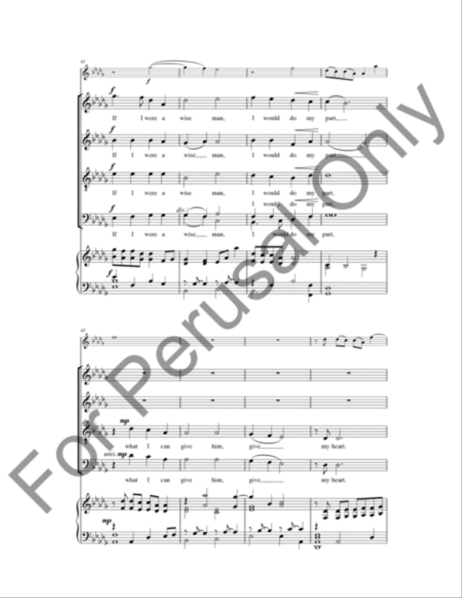 In The Bleak Midwinter (Choral Score) 4-Part scores gallery preview page 7