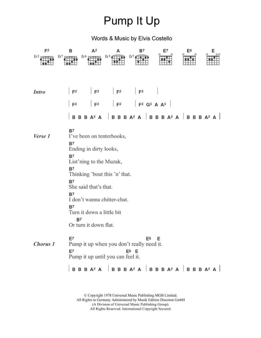 Pump It Up Acoustic Guitar scores gallery preview page 1