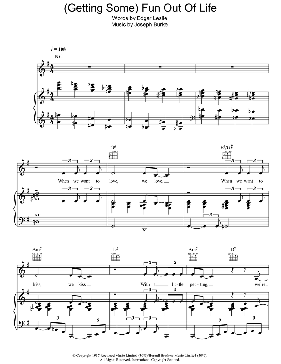 (Getting Some) Fun Out Of Life Guitar scores gallery preview page 1