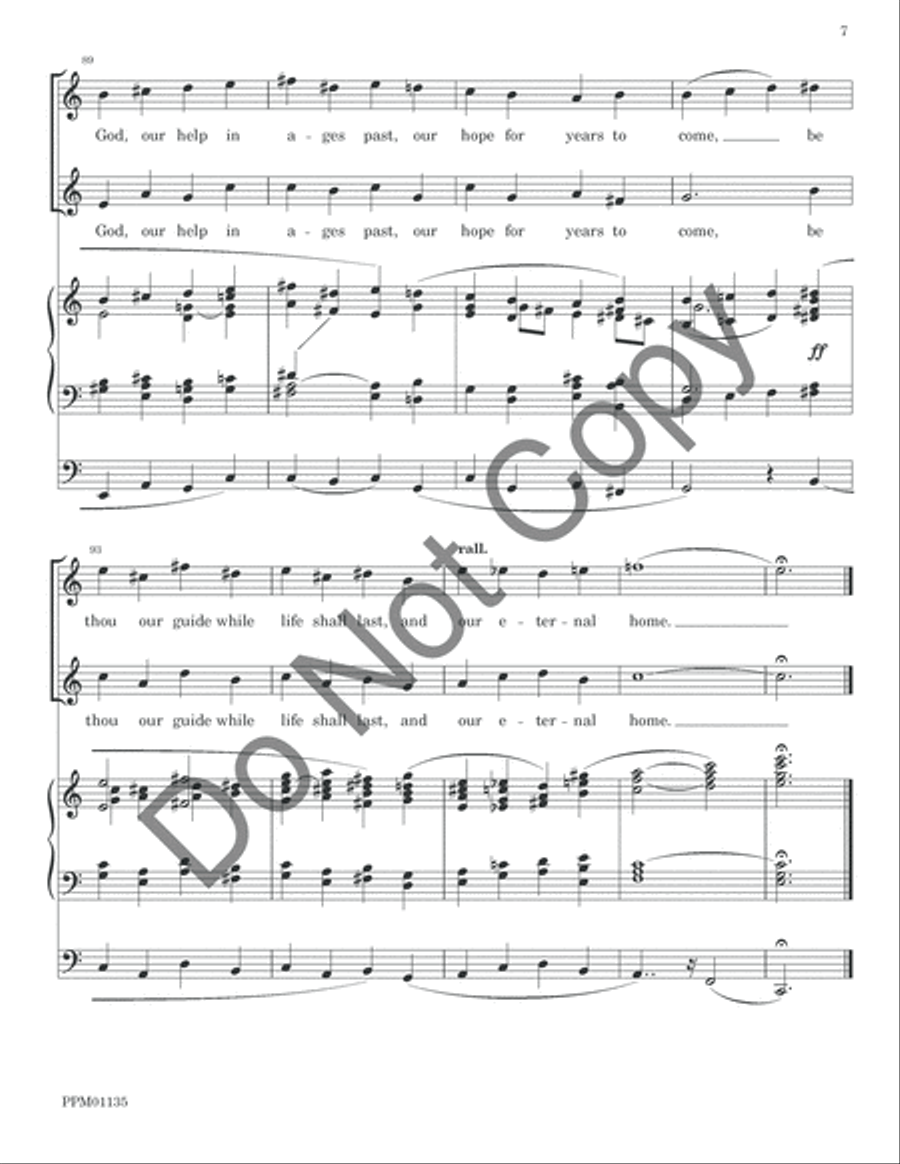 O God Our Help in Ages Past: Fanfare, Recitative and Hymn Organ scores gallery preview page 10