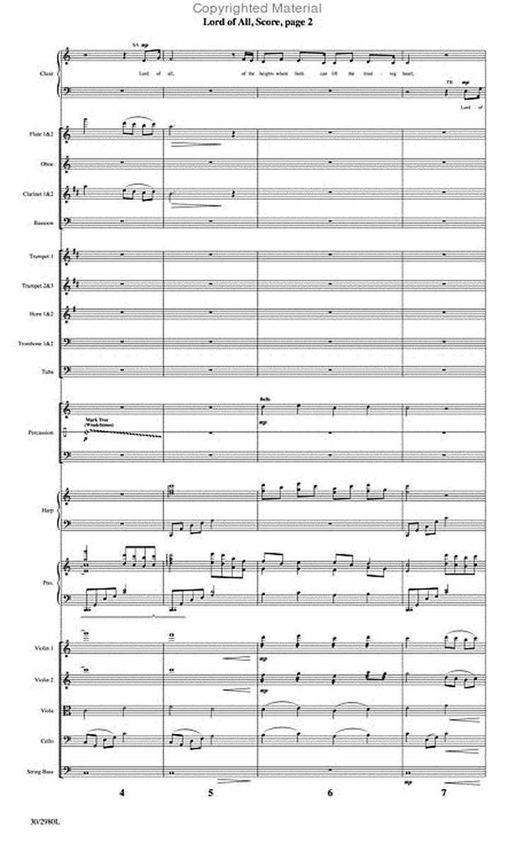 Lord of All - Orchestral Score and Parts