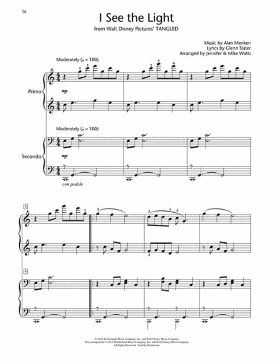 Disney Piano Duets Disney Piano Duets Piano Method scores gallery preview page 4