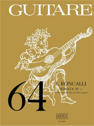 Book cover for Sonata No.1 (coll. Guitare No.64) (guitar Solo)