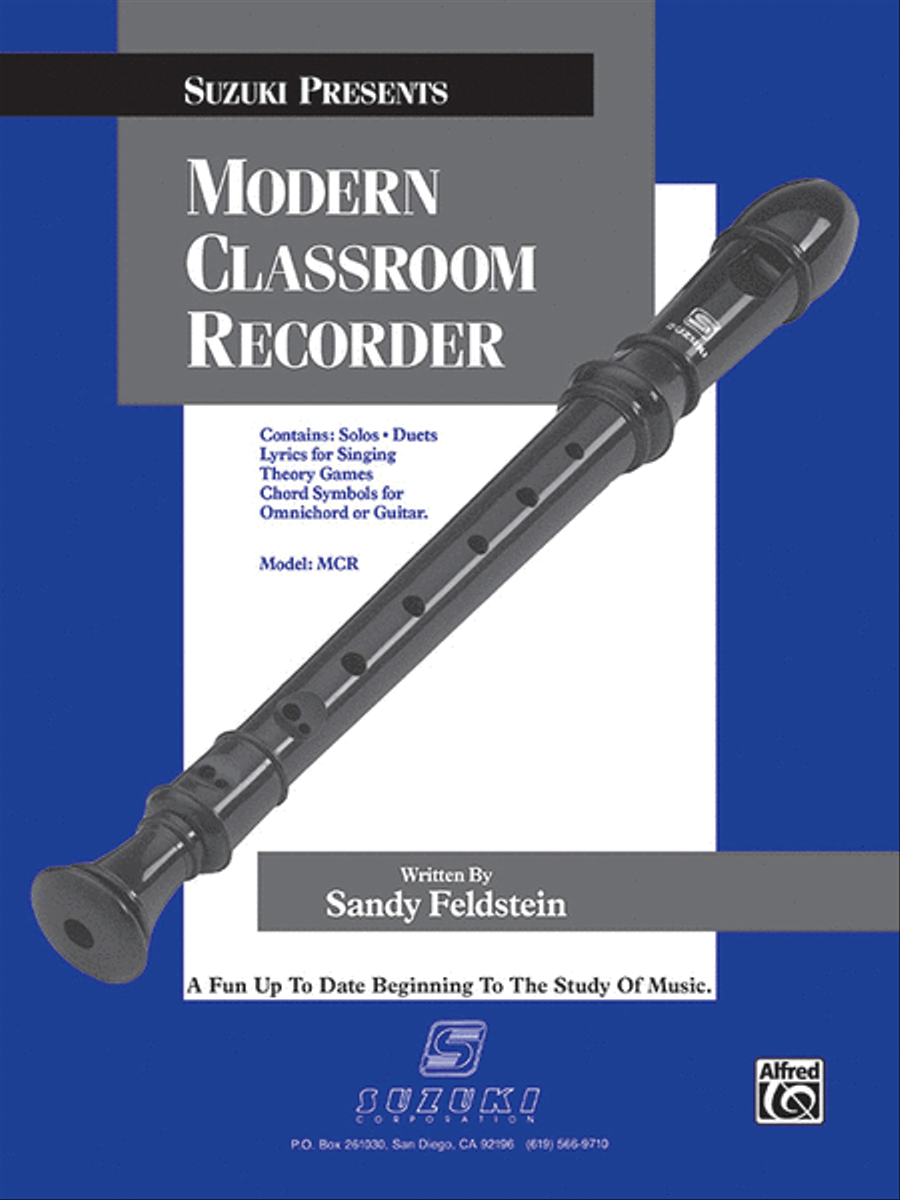 Suzuki Modern Classroom Recorder